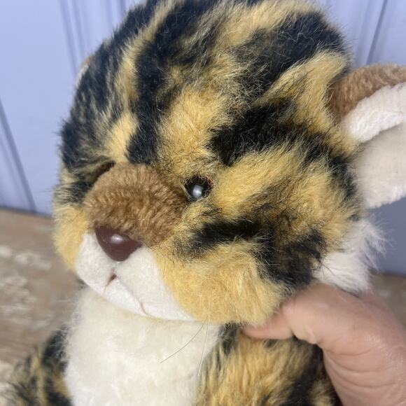 Vintage 1982 Gund Tamba Tiger Cub Kitten Cat Plush Stuffed Animal 9” Glass Eyes - Picture 12 of 13